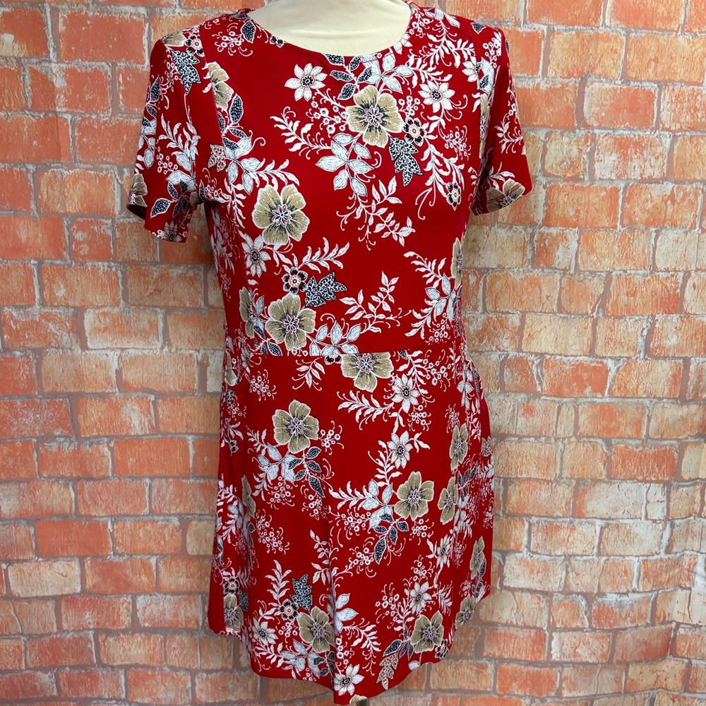 J.‎ Jill Floral Short Sleeve Jersey Dress